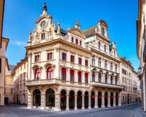 Barocke Fassaden in Salzburg, Österreich