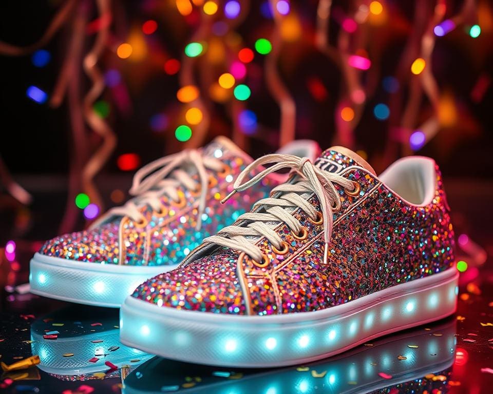 Glitzernde Schuhe