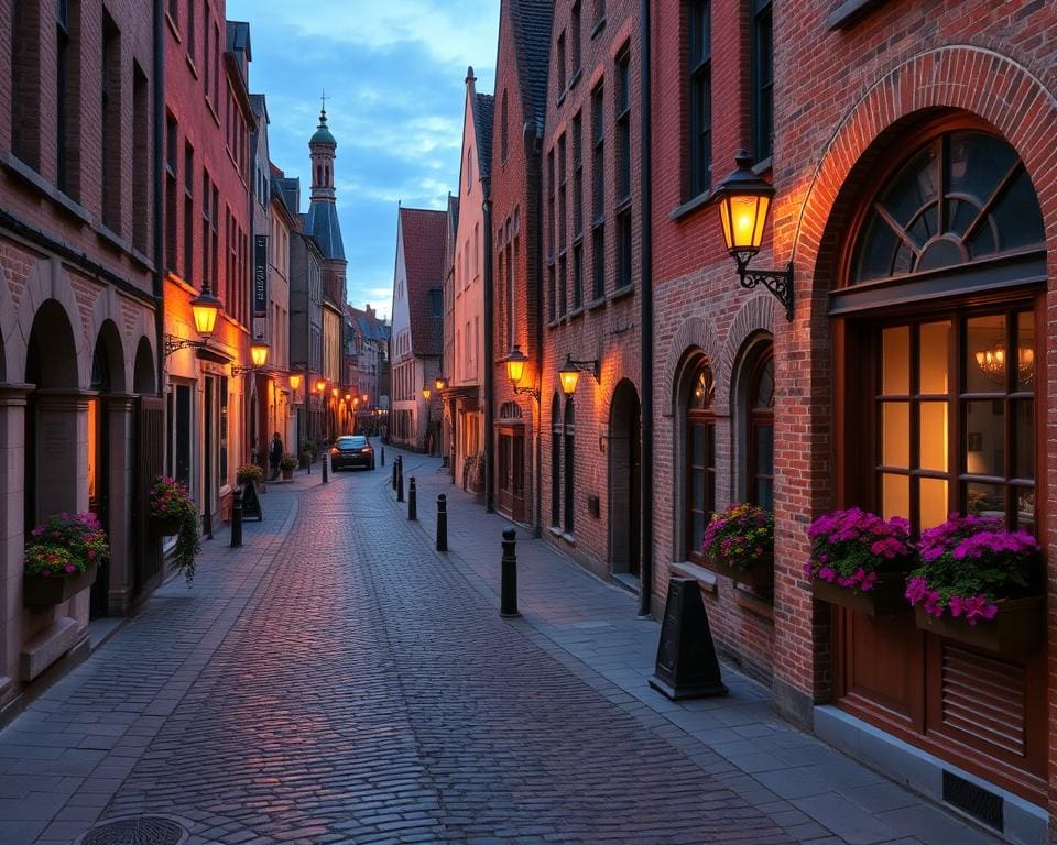 Historische Gassen in Brügge, Belgien