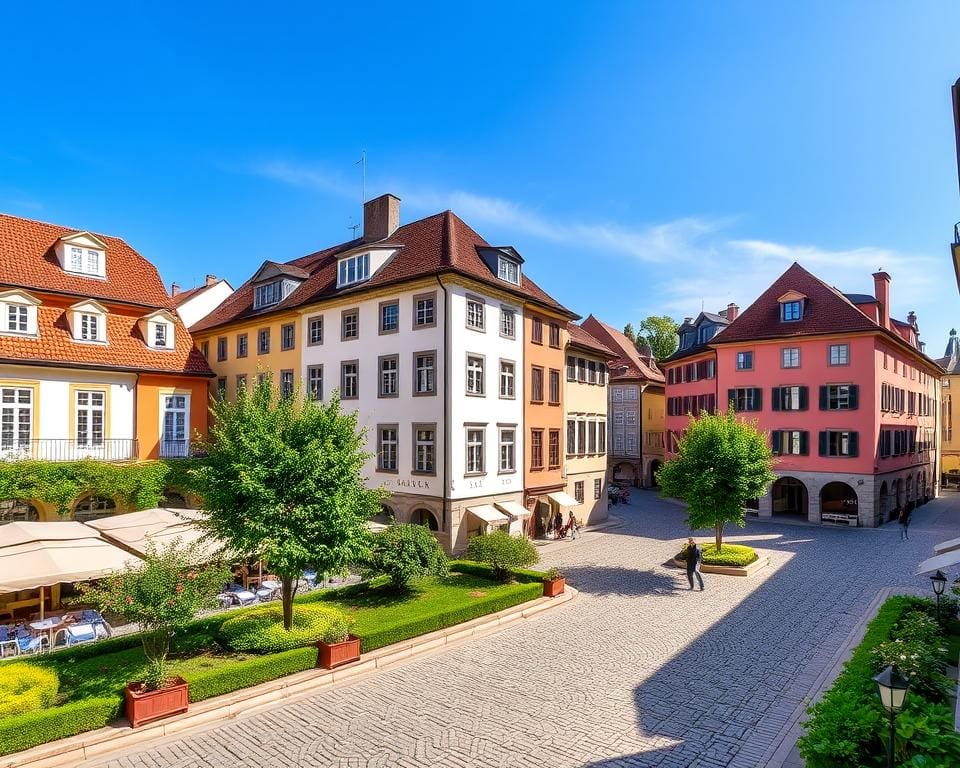 Historische Plätze in Ljubljana, Slowenien