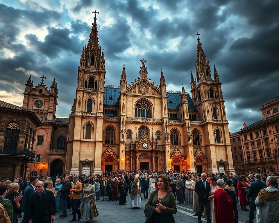 Kathedrale von Burgos bei wichtigen historischen Ereignissen