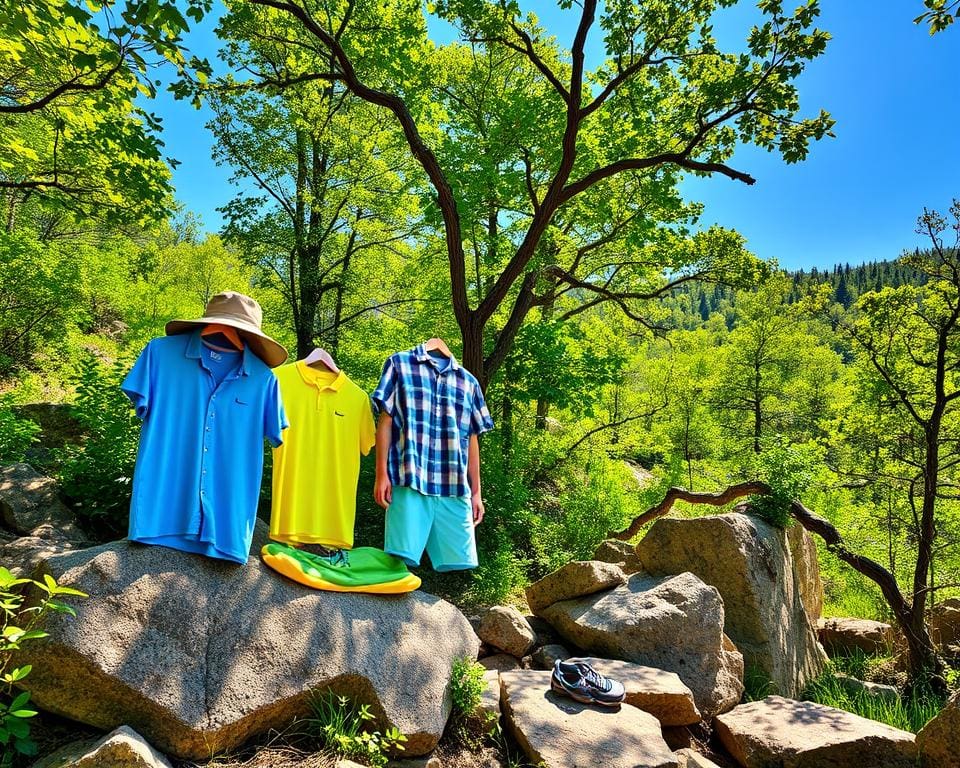 Leichte Outdoor-Bekleidung für Sommerwanderungen