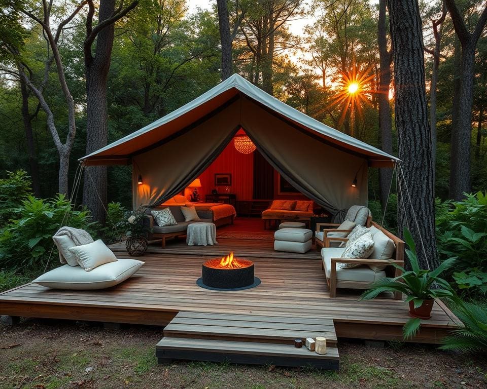 Luxus im Wald: Glamping mit Stil und Komfort