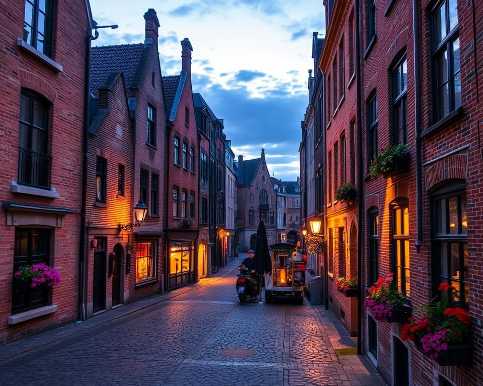 Mittelalterliche Gassen in Gent, Belgien