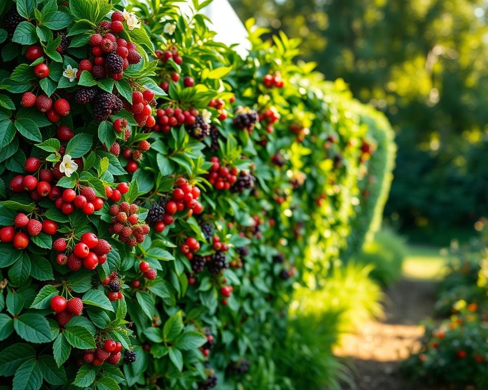 Obststräucher als Sichtschutz