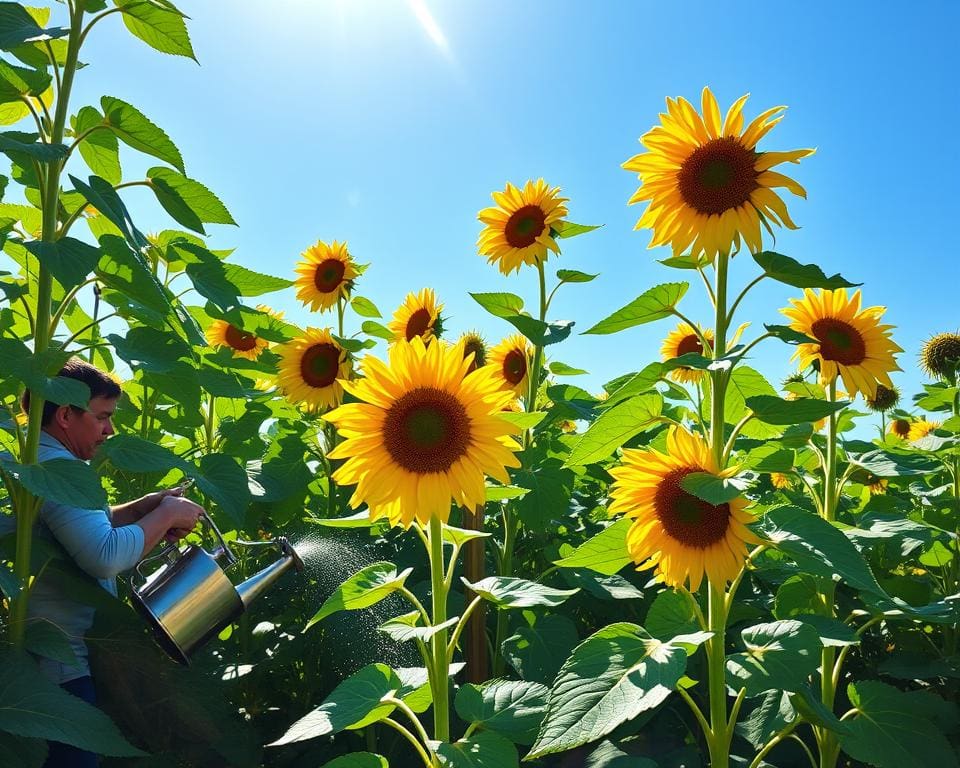 Pflege von Sonnenblumen