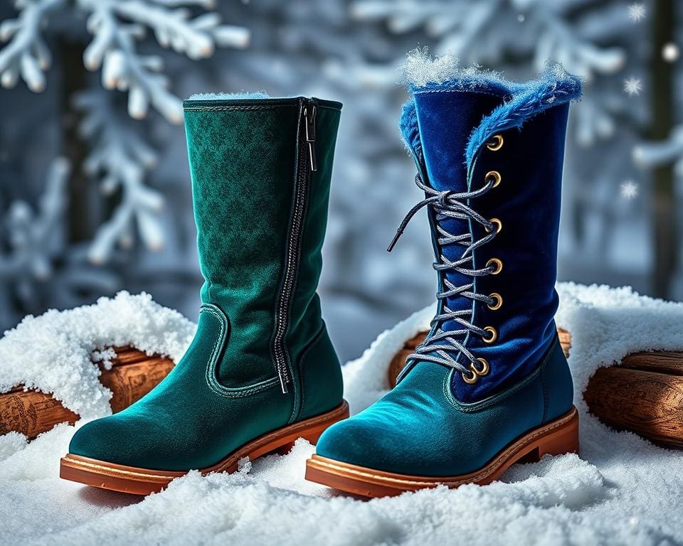 Samtstiefel: Der Wintertrend mit Luxus-Touch