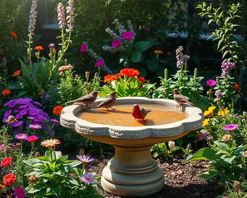 Vogeltränken aus Stein: Naturverbundenheit im Garten