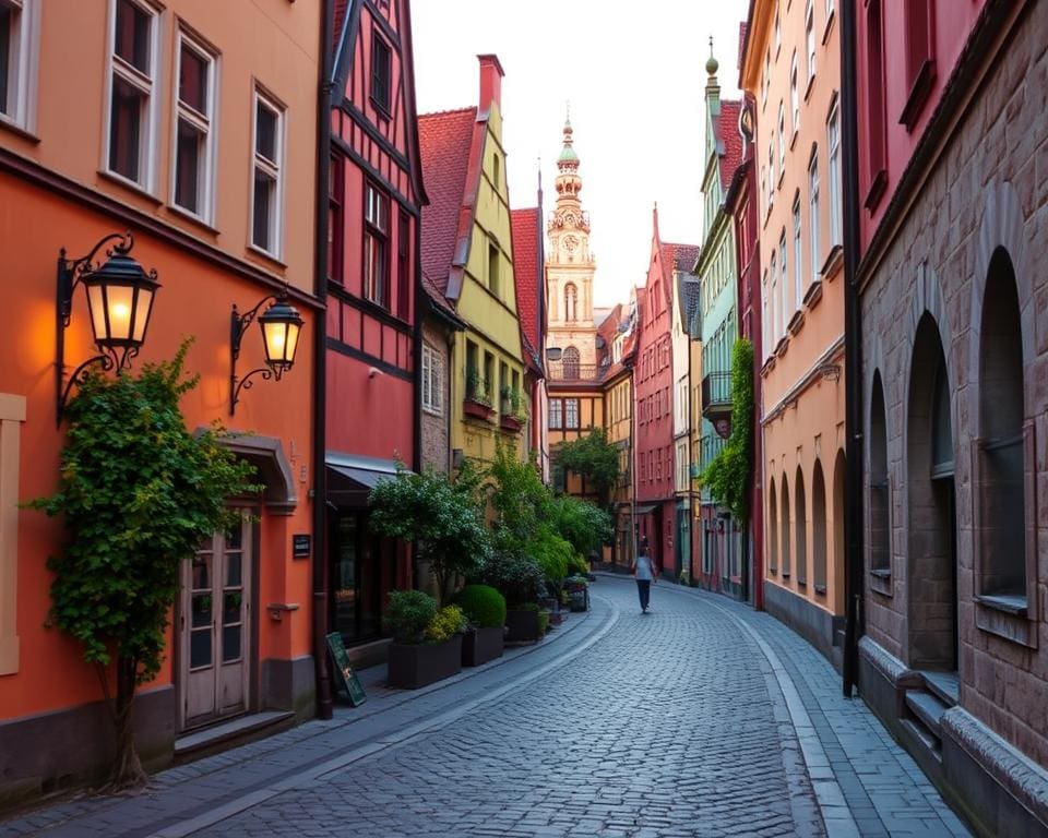 historische Straßen Riga