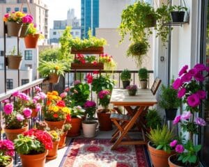 DIY-Gartenideen für kleine Balkone