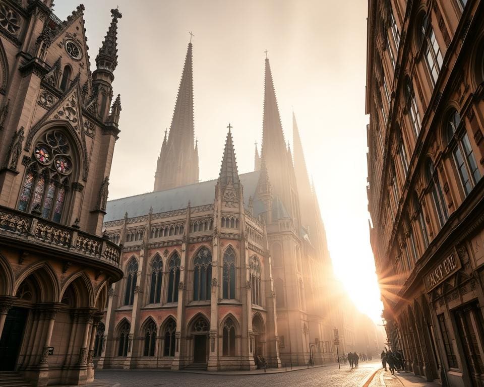 Gotische Kathedralen in Rouen, Frankreich