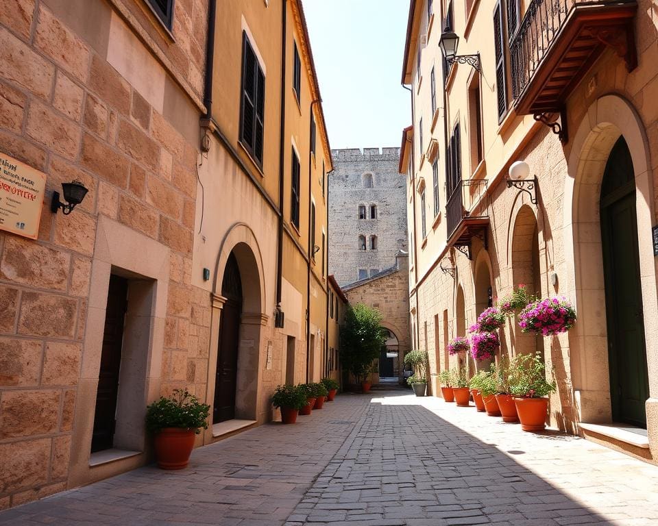 Mittelalterliche Gassen in Dubrovnik, Kroatien