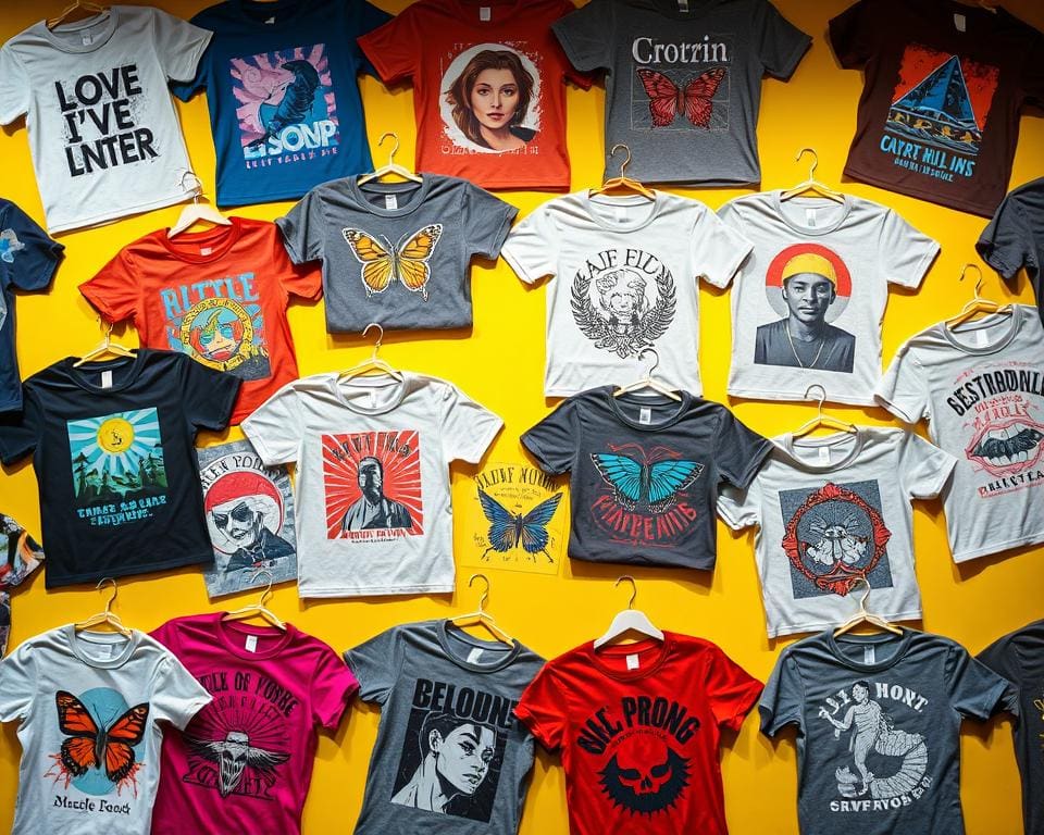 T-Shirts mit Prints im Fokus