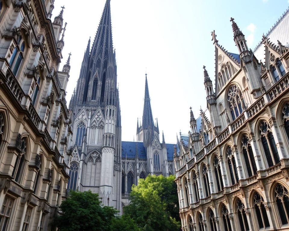 historisches Erbe der Kirchen in Rouen