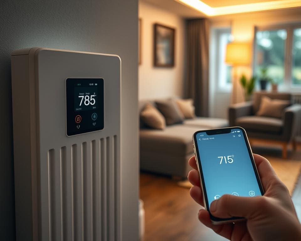 Energiesparende Heizung mit Temperaturregelung per Smartphone