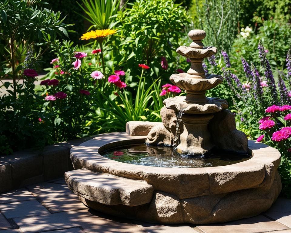 Gartenbrunnen aus Naturstein