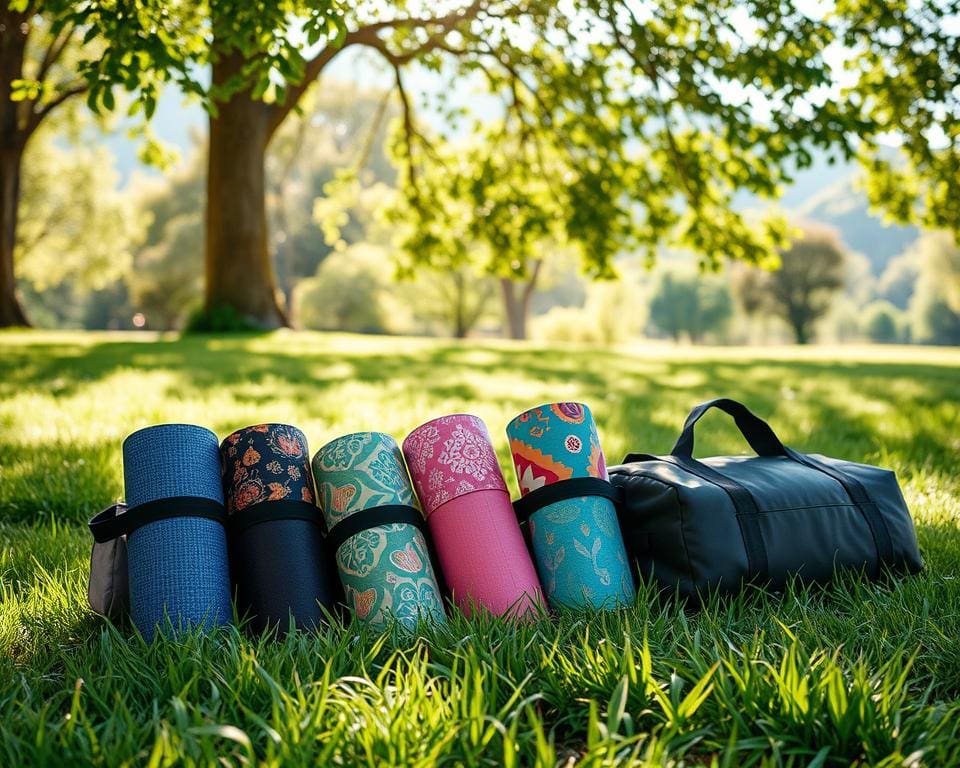 Yogamatten mit Tragetasche