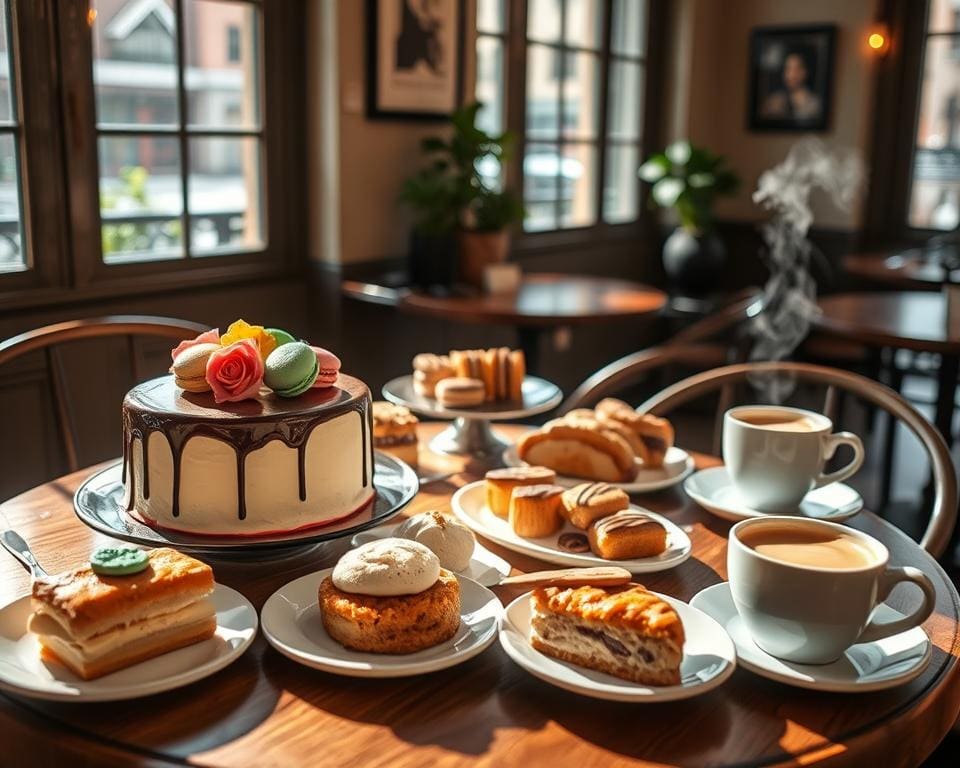 leckere Kuchen und Snacks in Cafés