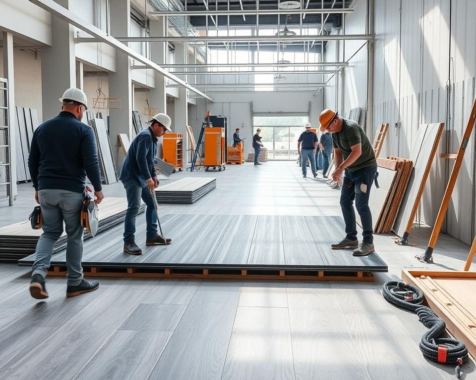 zeit sparen bei der montage mit Stand-On Böden