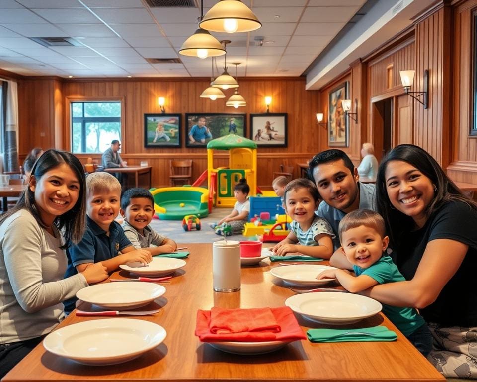 Familienabend im kinderfreundlichen Restaurant