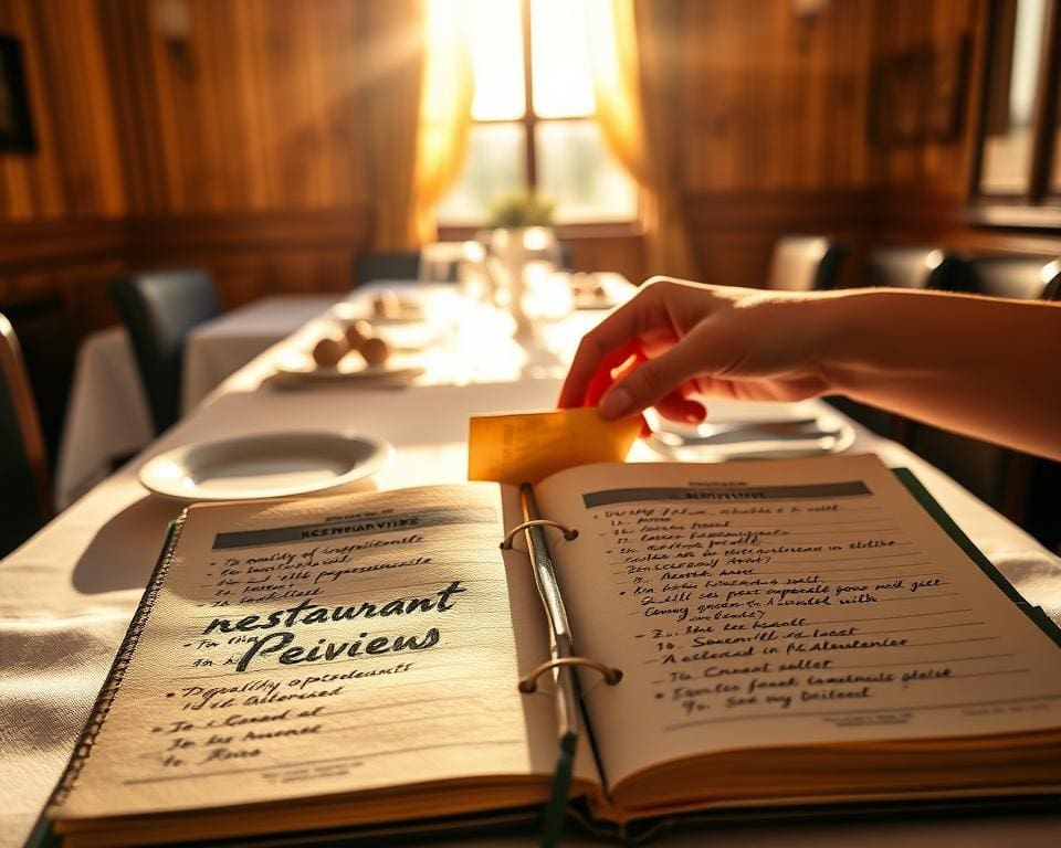 Qualitätskriterien Restaurantbewertungen