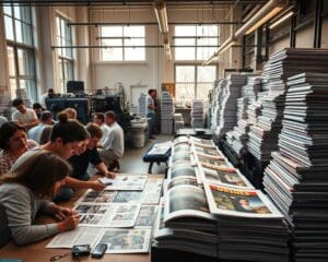 Wie läuft die Produktion von Magazinen ab?