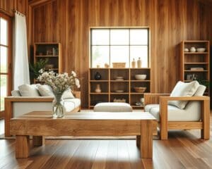 Wohnen mit Holz: natürliche Einrichtungsideen