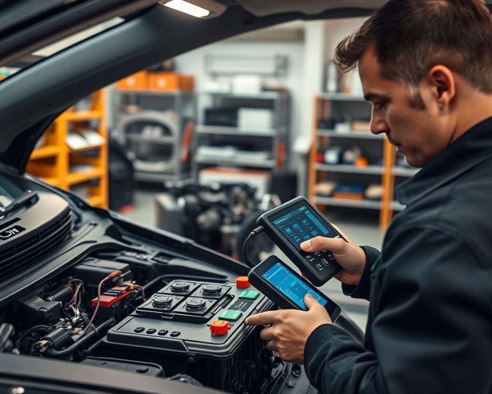 Batterieanalyse Elektroauto