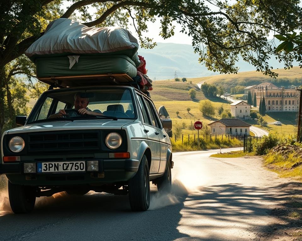 Überladung des Autos