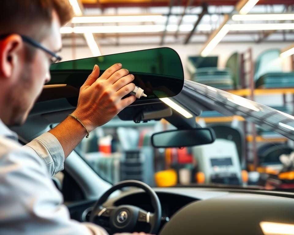 Was macht ein Autoglaser in der Werkstatt?