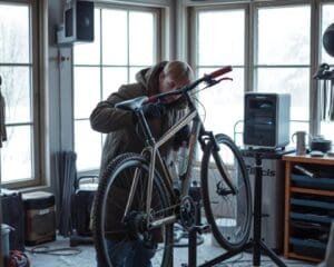 Wie arbeitet ein Fahrradmonteur im Winter?
