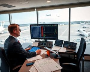 Wie koordiniert ein Disponent den Flugplan?