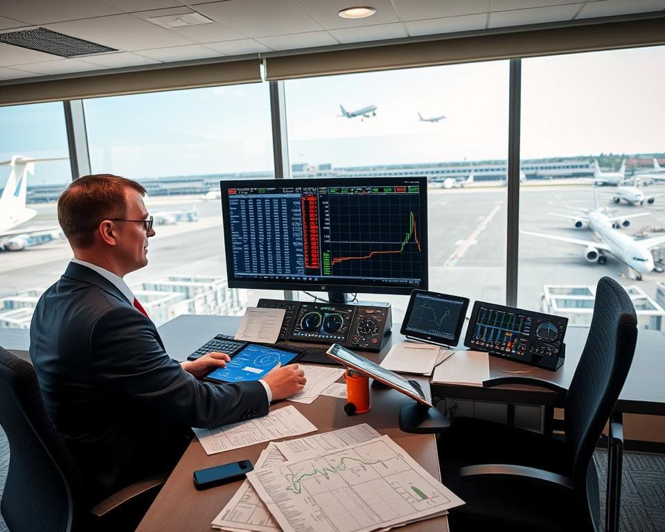 Wie koordiniert ein Disponent den Flugplan?