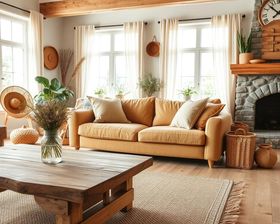 natürliche Materialien und Farben im Innendesign