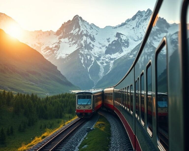 Welche Zugreisen in den Alpen sind besonders malerisch?