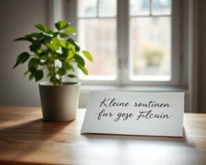 Kleine Routinen für grosse Wirkung