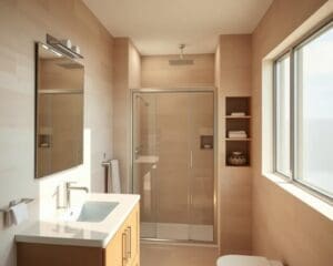 Wie gestalte ich ein kleines Bad praktisch?