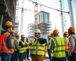Wie koordiniert man mehrere Gewerke auf der Baustelle?