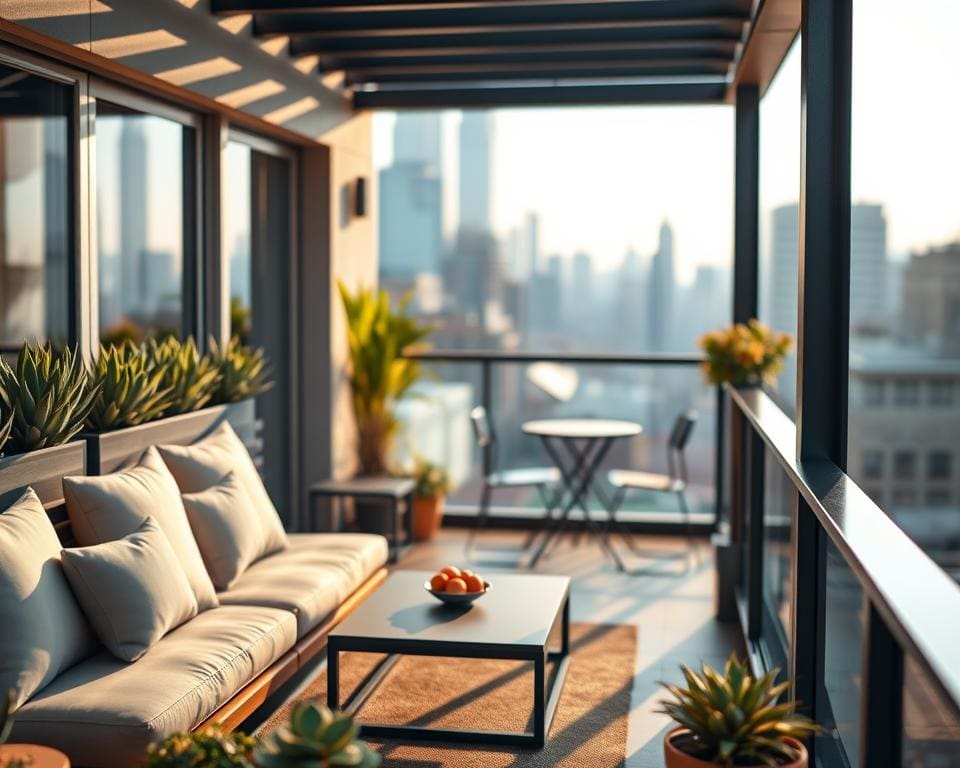 Moderne Loesungen fuer kleine Balkone