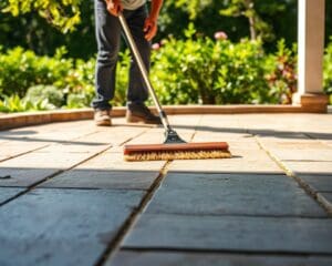 Was bringt regelmaessige Pflege fuer Beton- und Pflastersteine?