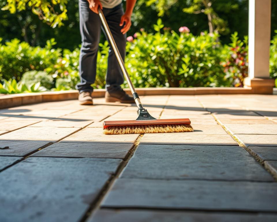 Was bringt regelmaessige Pflege fuer Beton- und Pflastersteine?