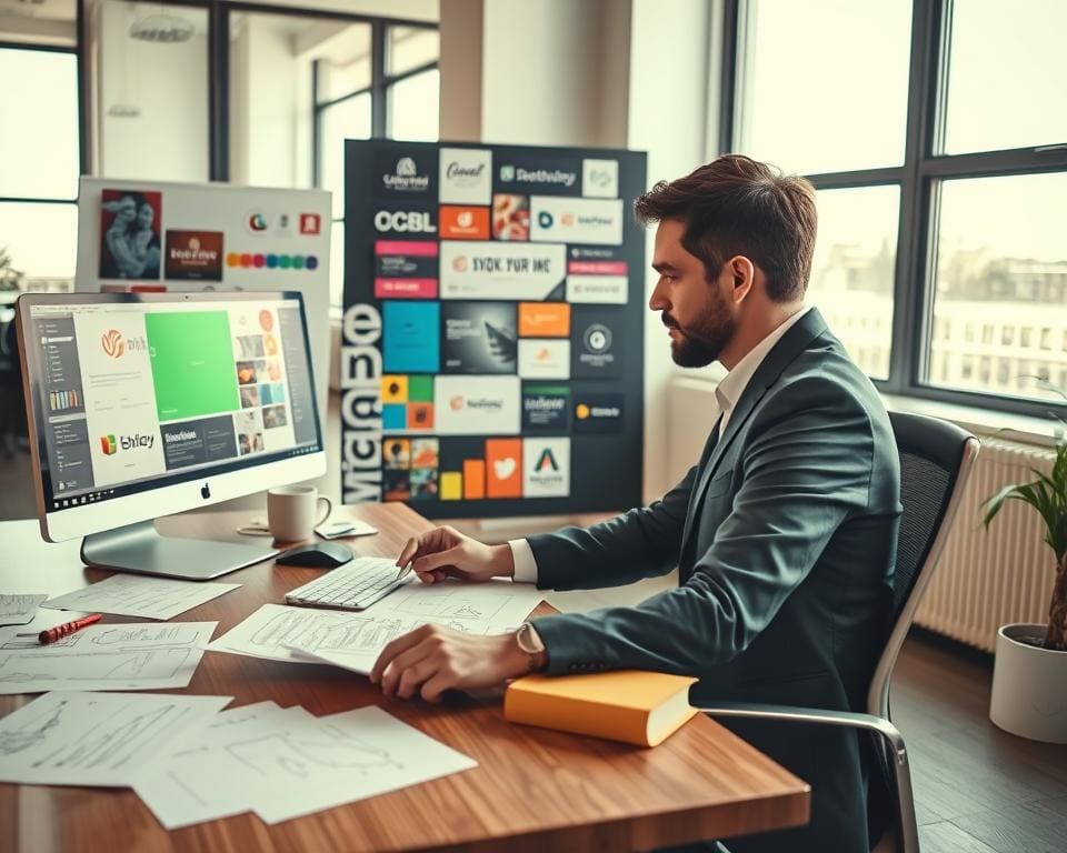 Was macht ein Grafikdesigner fuer Markenauftritt?