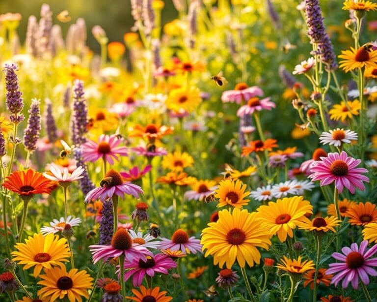 Welche Blumen locken Bienen und Schmetterlinge an?