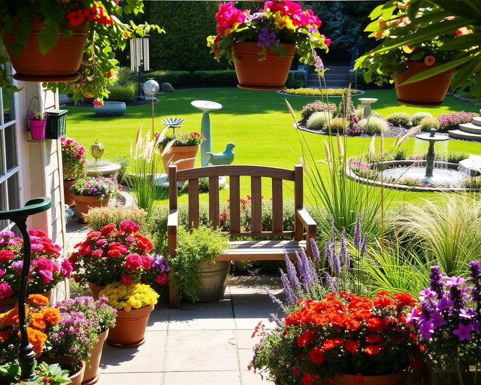 Welche Dekorationen machen deinen Garten lebendig?