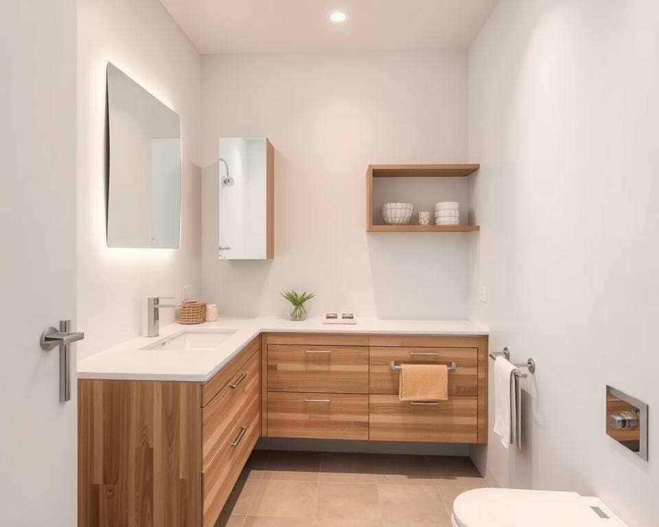 Wie bleibt ein kleines Bad übersichtlich?