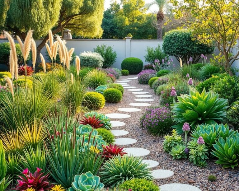 Wie gestaltest du einen Garten mit wenig Aufwand?