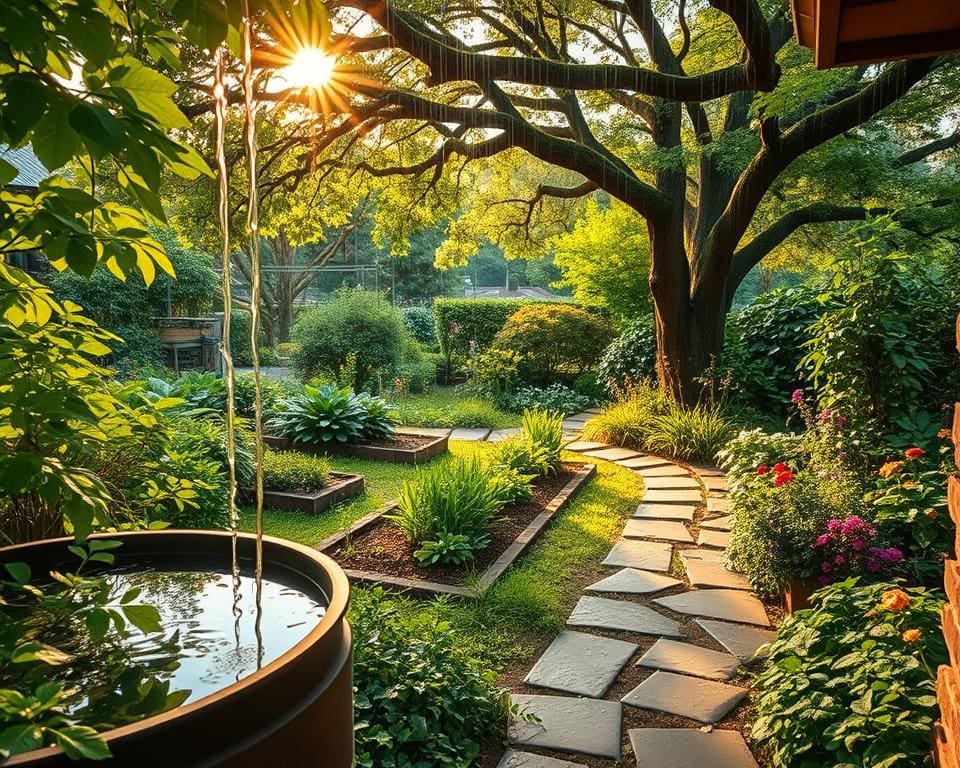 Wie nutzt du Regenwasser im Garten effizient?
