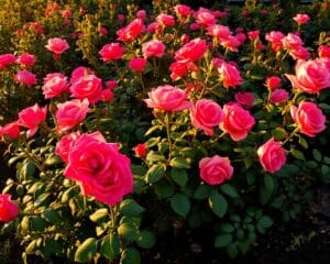 Wie pflegst du Rosen fuer kraeftige Blueten?