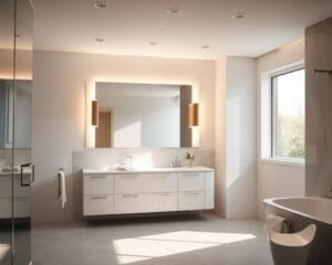 Wie planst du die Beleuchtung im Bad?