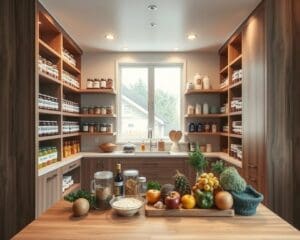 Wie richtet man eine funktionale Speisekammer ein?